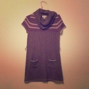 Cap sleeve sweater dress